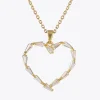Caroline Svedbom Baguette Heart Necklace/Crystal- Halsband