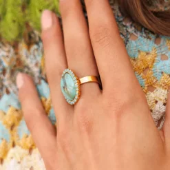 Caroline Svedbom Boho Turqouise Ring/Turquoise Matt- Ringar