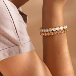 Caroline Svedbom Gia Stud Bracelet/Light Peach- Armband