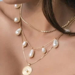 Caroline Svedbom Olympia Necklace/Pearl- Halsband