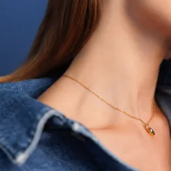 Caroline Svedbom Petite Navette Necklace- Halsband