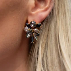Caroline Svedbom Talia Earcuffs/Black Combo- Örhängen